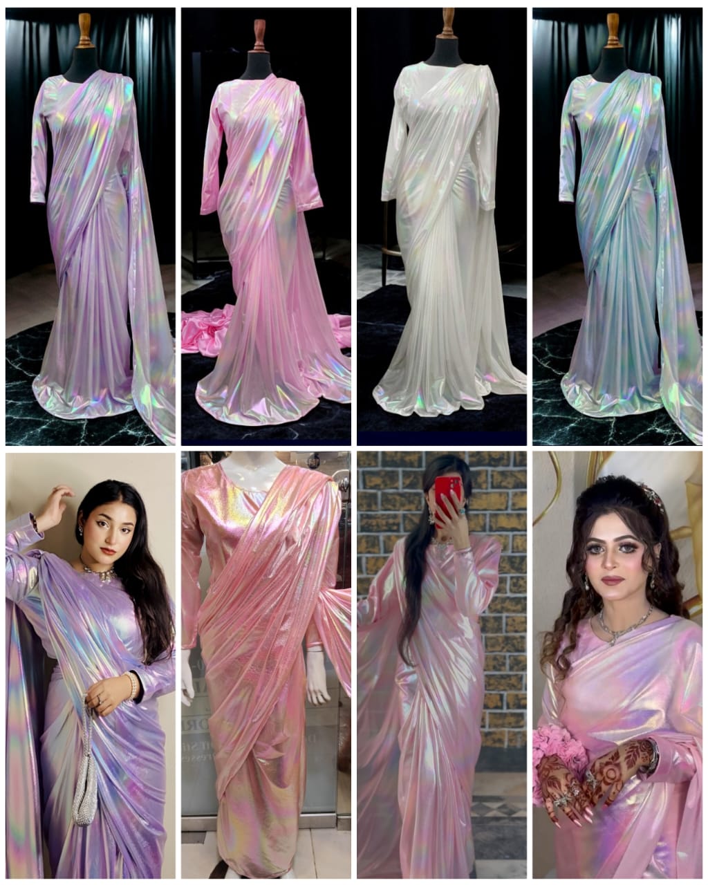 Moonlight Rainbow Saree